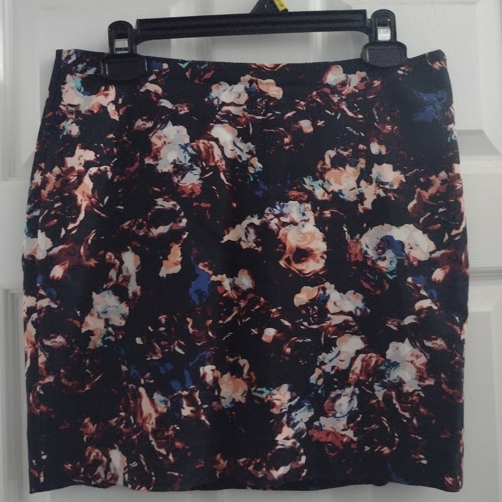 RW & Co beautiful Size 6 midi skirt with stretch lining.
